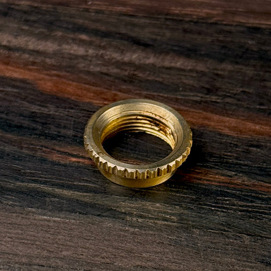 RetroSpec Exclusive Series Coarse Knurled Switch Nut - Gold aged