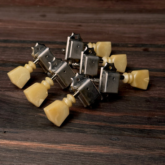 Retrospec Exclusive Series Kluson Deluxe Tuners with Double Ring Keystone Buttons