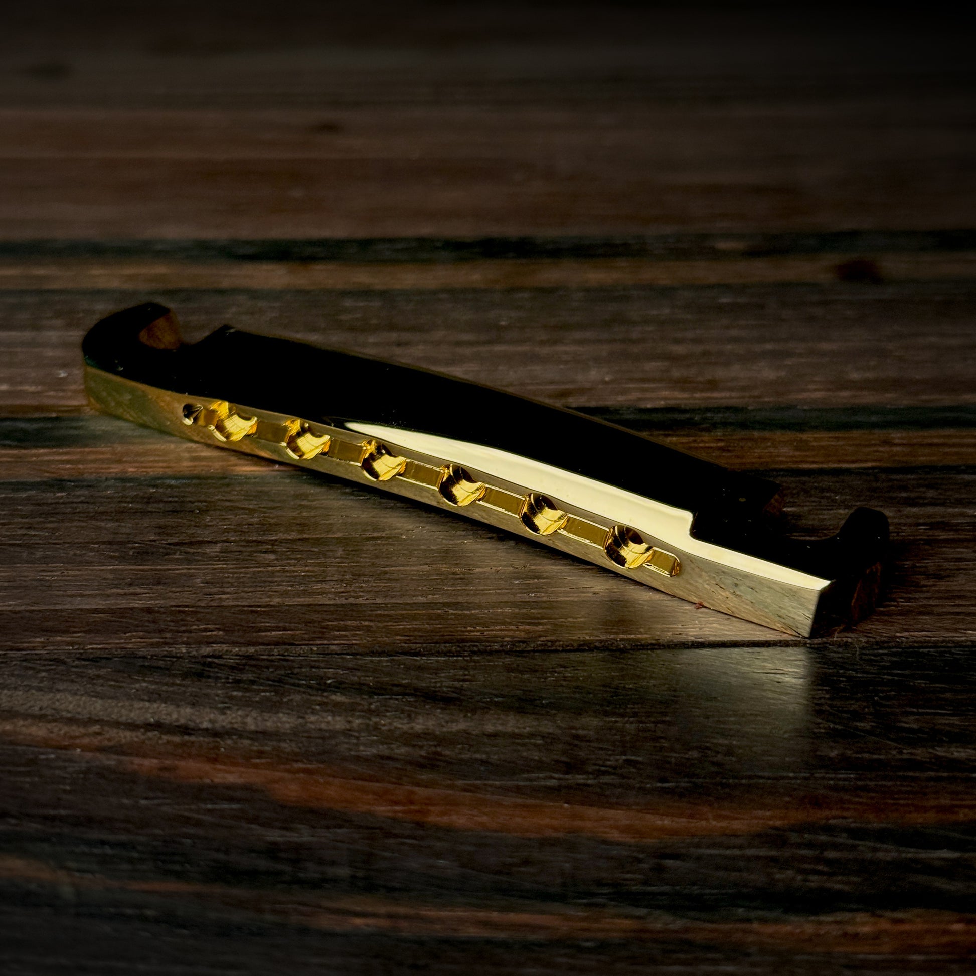 RetroSpec Exclusive Series Lightweight Aluminum Stop Tailpiece - Gold NOS