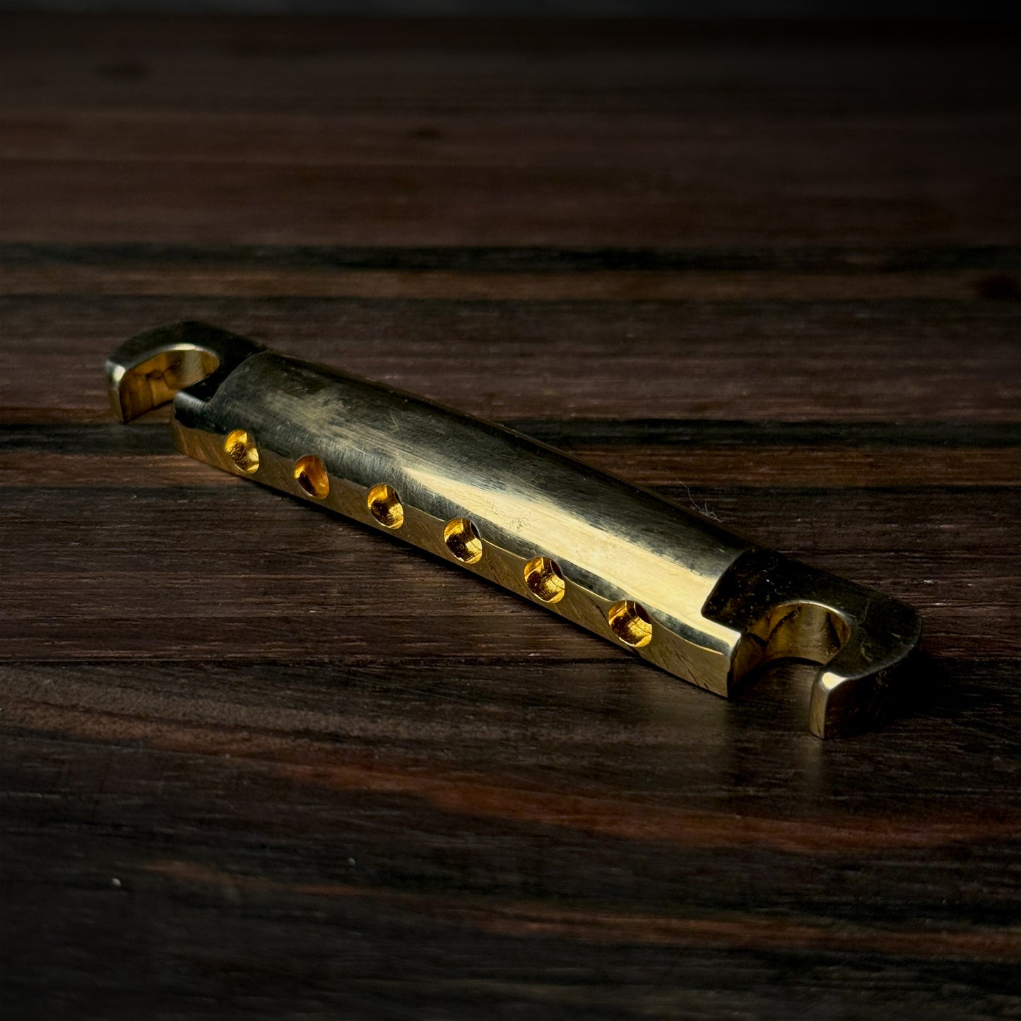 RetroSpec Exclusive Series Lightweight Aluminum Stop Tailpiece - Gold Aged