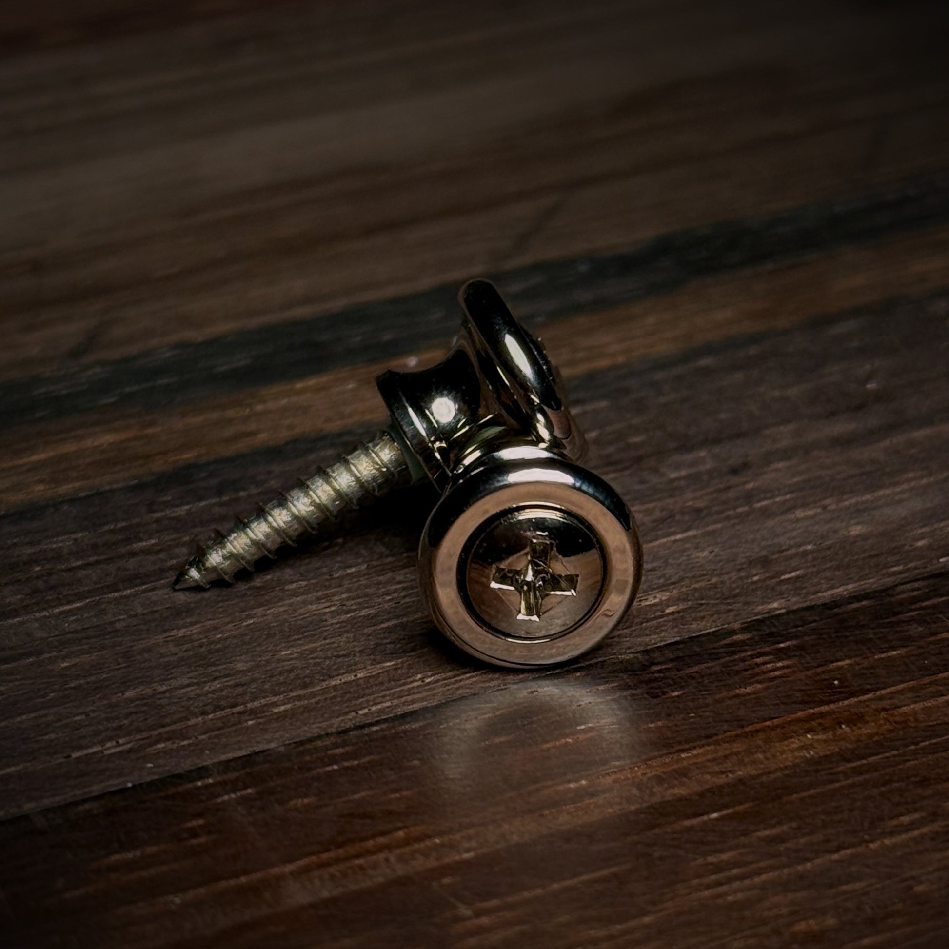 RetroSpec Exclusive Series Strap Buttons with Screws - Nickel NOS