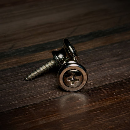 RetroSpec Exclusive Series Strap Buttons with Screws - Nickel NOS