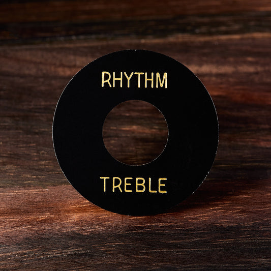 RetroSpec Exclusive Series Black Rhythm/Treble Les Paul Toggle Switch Ring - NOS